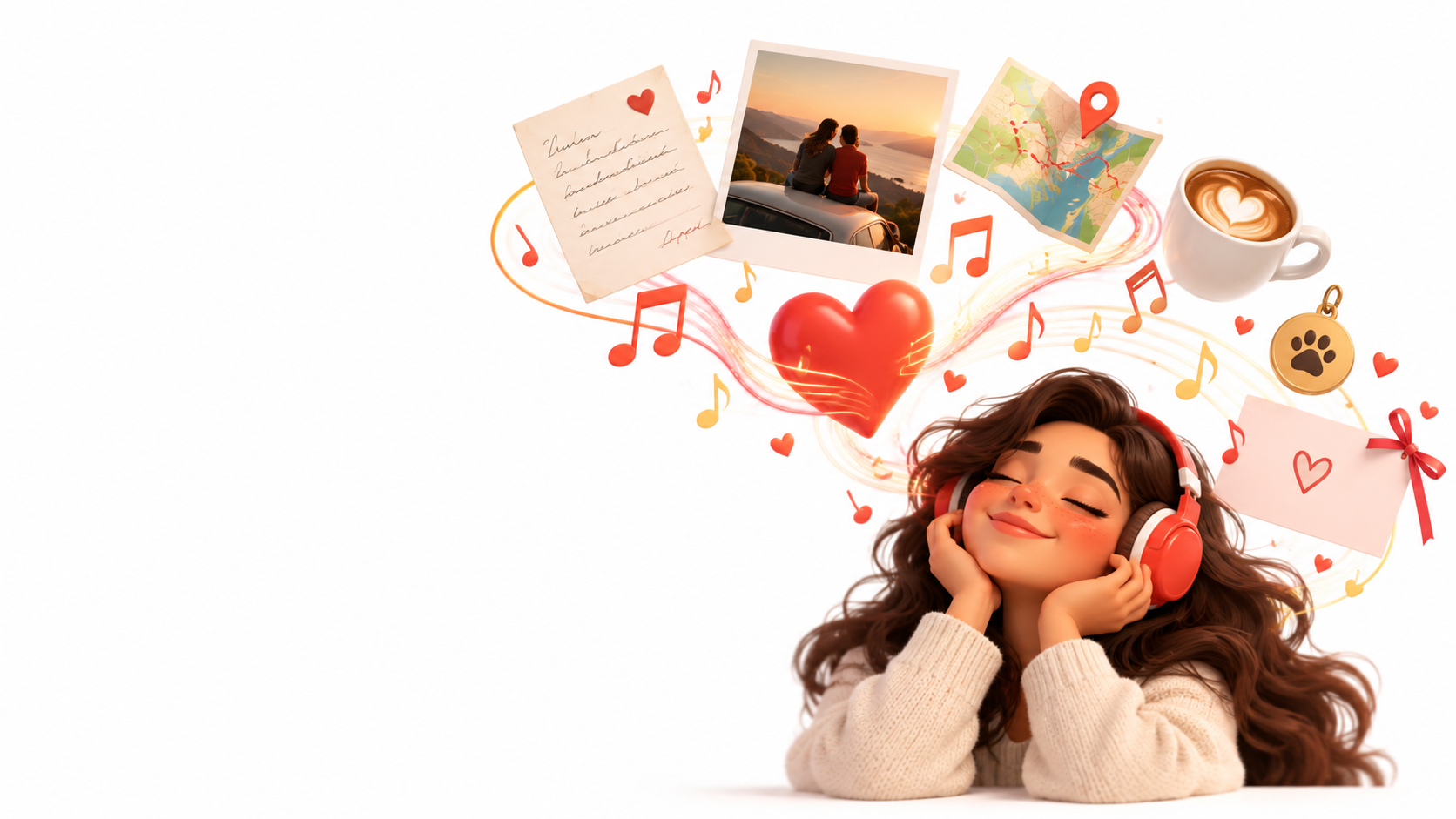 Personal memories and photos becoming music